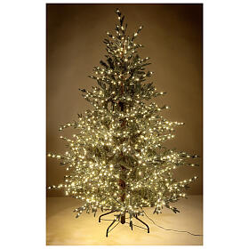 Christmas tree 5th Avenue 2000 nanoleds warm 180 cm green poly