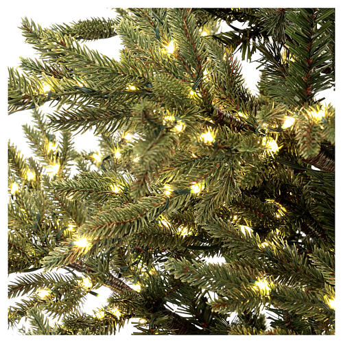 Grüner Weihnachtsbaum 5th Avenue mit 4000 Nano-LEDs in warmweiß, 240 cm 4