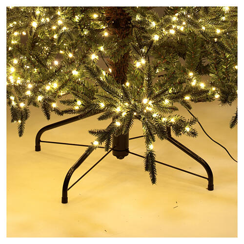 Grüner Weihnachtsbaum 5th Avenue mit 4000 Nano-LEDs in warmweiß, 240 cm 5