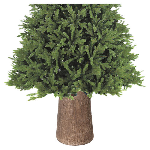 Base tronco albero Natale Winter Woodland 270 cm resina cemento 4