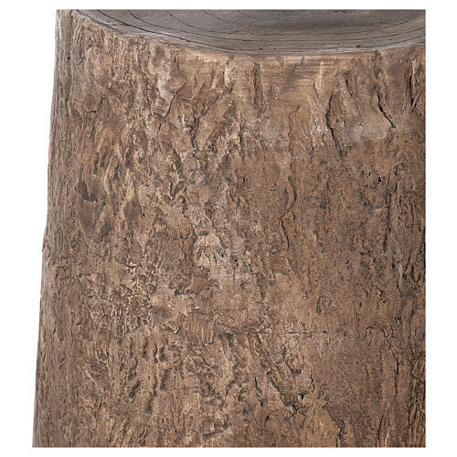 Base tronco albero Natale Winter Woodland 270 cm resina cemento 5