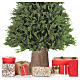 Base tronco albero Natale Winter Woodland 270 cm resina cemento s2