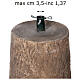 Base tronco albero Natale Winter Woodland 270 cm resina cemento s3
