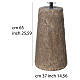 Base tronco albero Natale Winter Woodland 270 cm resina cemento s3