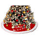 Cache rouge pour pied de sapin de Noël Merry Christmas 125 cm s2