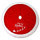Gonna albero di Natale Buon Natale rossa 125 cm s1