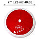Gonna albero di Natale Buon Natale rossa 125 cm s3