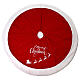 Okrycie na stojak choinki Merry Christmas czerwone 125 cm s1