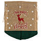 Fabric bag for presents with a reindeer 28x24 in s1