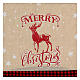 Christmas sack for gifts Reindeer decor beige 70x60 cm s2