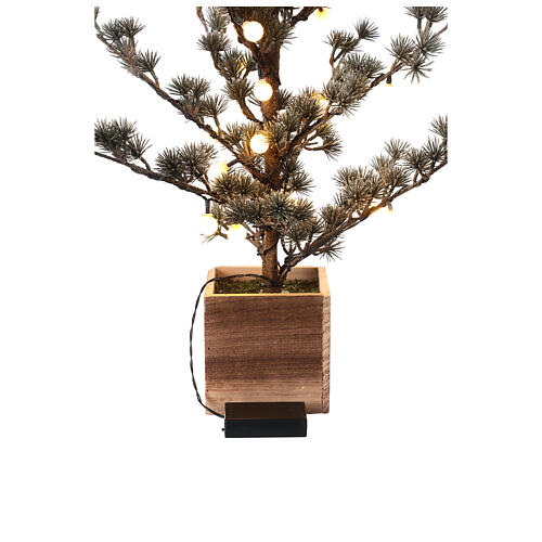Schneebedeckter Tannenbaum mit 40 warmweißen LEDs, 80 cm 6