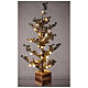 Árvore de Natal pinheiro nevado 80 cm 40 luzes LED branco quente s4