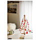 Mini Christmas tree and wooden decoration set 42 cm s7