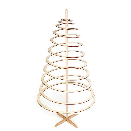 Albero di Natale SPIRA Large legno 140 cm 1