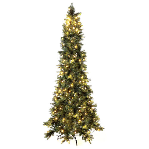 Monte Cimone Christmas tree by Moranduzzo with lights, real touch finish, 210 cm 1