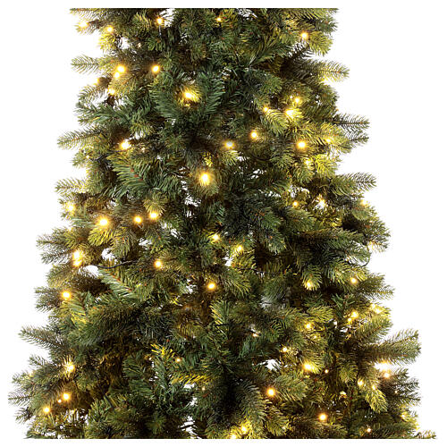 Snowy Monte Cimone Christmas tree by Moranduzzo with lights, real touch finish, 210 cm 2