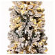 Snowy Monte Cimone Christmas tree by Moranduzzo with lights, real touch finish, 210 cm s5