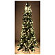 Monte Cimone snowy artificial tree with real touch Moranduzzo lights 210 cm s3