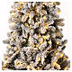 Monte Cimone snowy artificial tree with real touch Moranduzzo lights 210 cm s6
