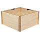 Copribase renna e slitta 45x45 cm legno naturale Moranduzzo s5