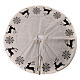 Christmas tree skirt with snoflakes and reindeers d. 47 in s1