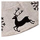 Christmas tree skirt cover deer snowflakes diam. 120cm s3