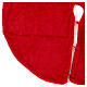 Okrycie na stojak choinki czerwony, efekt maskotki, śr. 120 cm s2