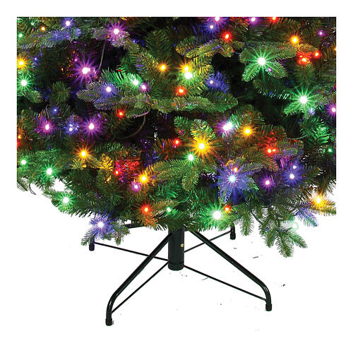 Sapin de Noël Mars 210 cm 550 LEDs multicolores poly vert 3