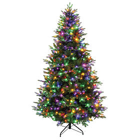 Weihnachtsbaum, Modell Mars, 230 cm, 650 LEDs, multicolor, Polyethylen, grün