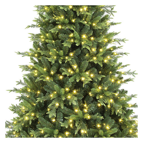Choinka Pluton 150 cm, 260 LED biały ciepły różnokolorowy, poly, zielona 4