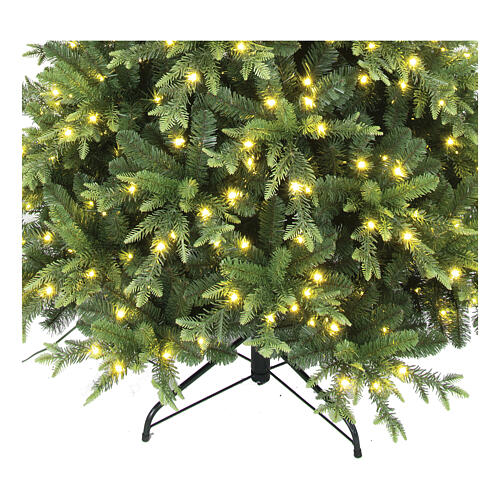 Choinka Pluton 150 cm, 260 LED biały ciepły różnokolorowy, poly, zielona 5