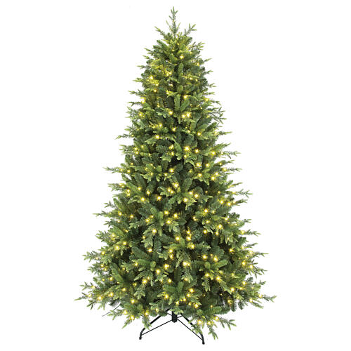 Christmas tree 150 cm Pluto 260 warm white multicolor poly green LEDs 1