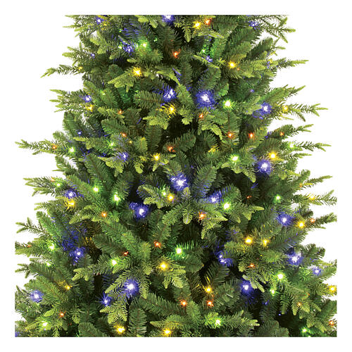 Christmas tree 150 cm Pluto 260 warm white multicolor poly green LEDs 2