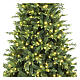 Sapin de Noël Pluton 180 cm 350 LEDs blanc chaud poly vert s4