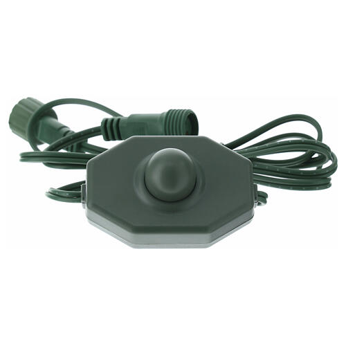 Albero Natale Plutone 180 cm 350 led caldi multicolor poly verde 6