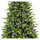 Albero Natale Plutone 180 cm 350 led caldi multicolor poly verde s2