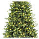 Sapin de Noël Pluton 210 cm 470 LEDs blanc chaud poly vert s4