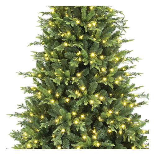 Albero Plutone 210 cm 470 led bianco caldo multicolor poly verde 4