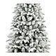 Park Christmas tree, flocked white polyethylene, 150 cm s2