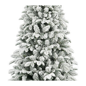 Albero Natale Parco floccato 150 cm poly bianco