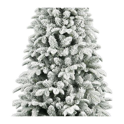 Park Christmas tree flocked 150 cm white poly 2