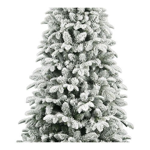 Árbol de Navidad Parque efecto nieve 210 cm poly verde 2