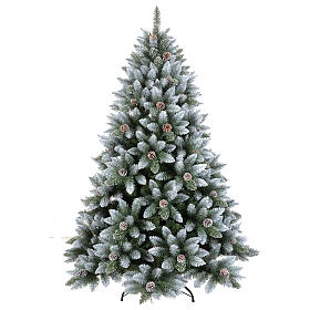 Weihnachtsbaum, Modell Erde, 210 cm, PVC, mit weißen Flocken