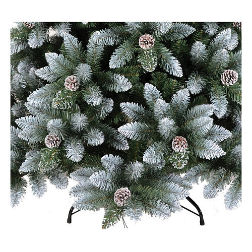 Albero Natale Terra 210 cm pvc innevato