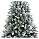 Albero Natale Terra 210 cm pvc innevato s2