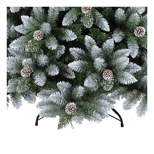 Weihnachtsbaum, Modell Erde, 240 cm, PVC, mit weißen Flocken 3