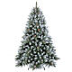 Weihnachtsbaum, Modell Erde, 240 cm, PVC, mit weißen Flocken s1