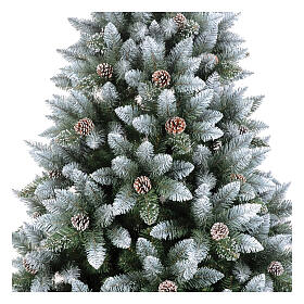 Árvore de Natal Terra 240 cm PVC verde e branco