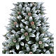 Árvore de Natal Terra 240 cm PVC verde e branco s2