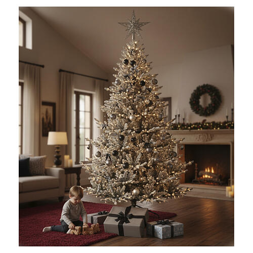 Albero Natale St. Claus 270 cm poly innevato 2